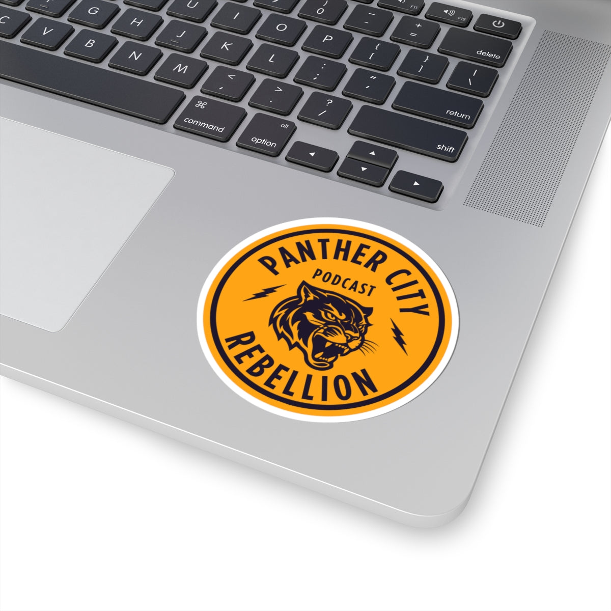 Panther City Rebellion Podcast Sticker — Round Kiss-Cut Decal